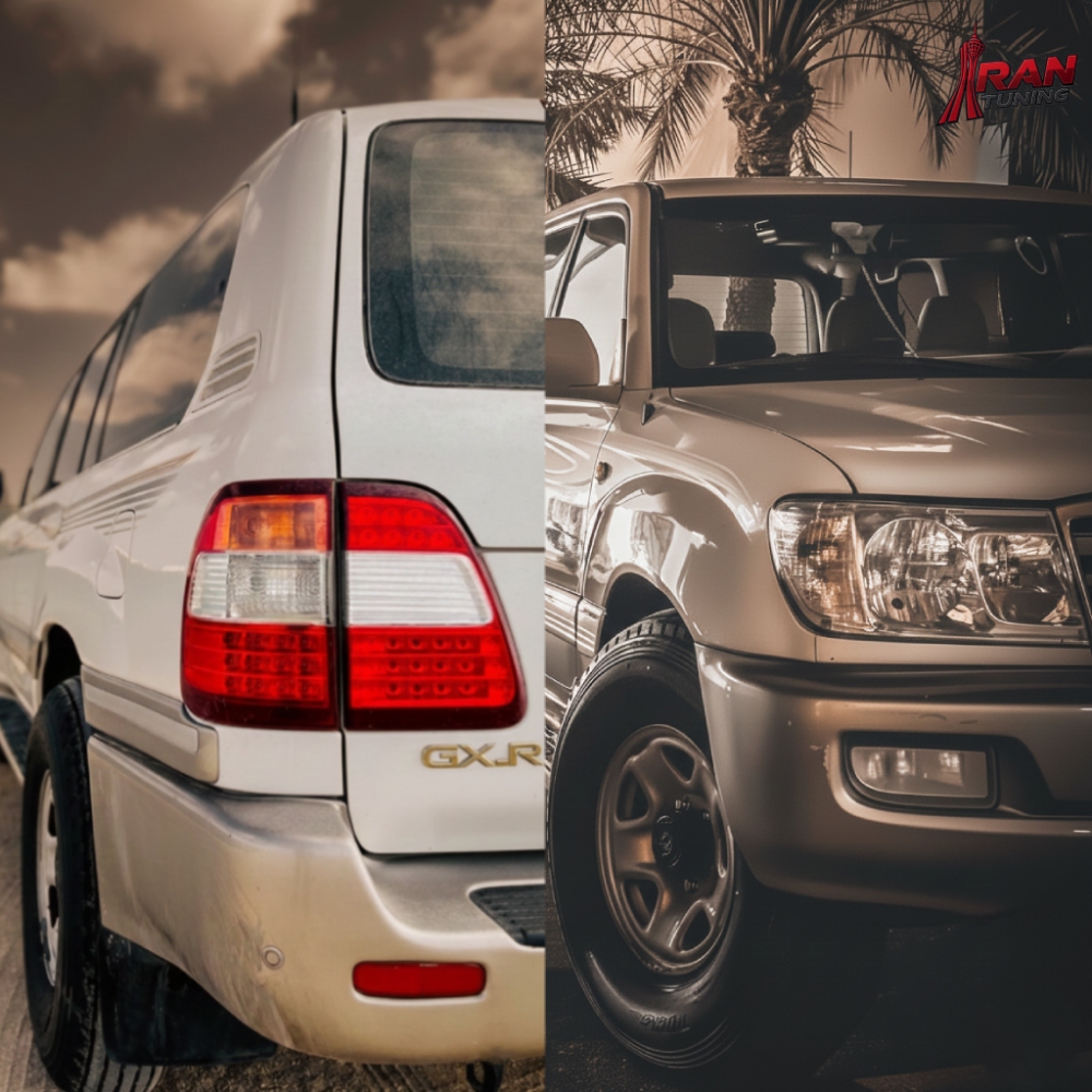 نمای جلو و عقب لندکروز